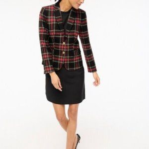 JCrew Schoolboy wool plaid tartan holiday blazer